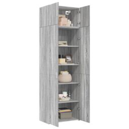 Berkfield Home Storage Cabinet Grey Sonoma 70x42.5x225 cm Engineered Wood - thumbnail 3