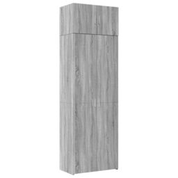 Berkfield Home Storage Cabinet Grey Sonoma 70x42.5x225 cm Engineered Wood - thumbnail 2
