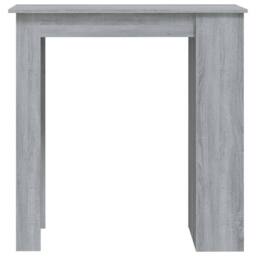 Berkfield Home Bar Table with Storage Rack Grey Sonoma 102x50x103.5cm Engineered Wood - Size: 102x50x103.5 cm - thumbnail 5