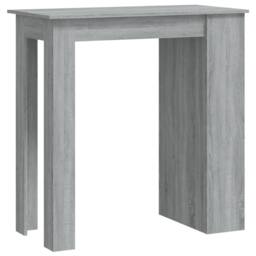 Berkfield Home Bar Table with Storage Rack Grey Sonoma 102x50x103.5cm Engineered Wood - Size: 102x50x103.5 cm - thumbnail 1