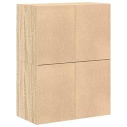 Berkfield Home Cabinets with 2 Drawers 2 pcs Sonoma Oak 60x31x40 cm Engineered Wood in Brown - Size: 60 x 31 x 40 cm - thumbnail 7