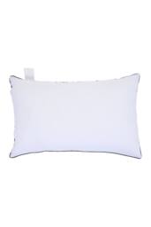 Living and Home Durable Geometric Jacquard Pillow Insert for Back Stomach and Side Sleepers in White - thumbnail 6