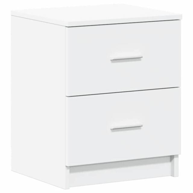 Berkfield Home Bedside Cabinet with 2 Drawers White 40x36x50 cm - Size: 40 x 36 x 50 cm - image 1