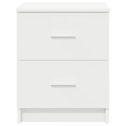 Berkfield Home Bedside Cabinet with 2 Drawers White 40x36x50 cm - Size: 40 x 36 x 50 cm - thumbnail 4