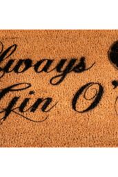 Artsy Mats LONG It's Always Gin O'Clock Doormat in Beige - Size: 40 cm x 120 cm - thumbnail 2