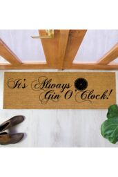 Artsy Mats LONG It's Always Gin O'Clock Doormat in Beige - Size: 40 cm x 120 cm - thumbnail 3