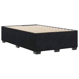 Berkfield Home Bed Frame without Mattress Black¬†Double Velvet in Black - Size: Double - thumbnail 6