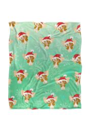 Warner Brothers Gremlins Silky Touch Super Soft Throw Blanket 152x127cm in White - Size: 152x127 cm - thumbnail 1