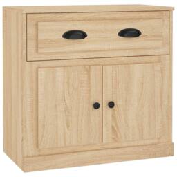 Berkfield Home Sideboards 2 pcs Sonoma Oak Engineered Wood in Light Tan - thumbnail 7