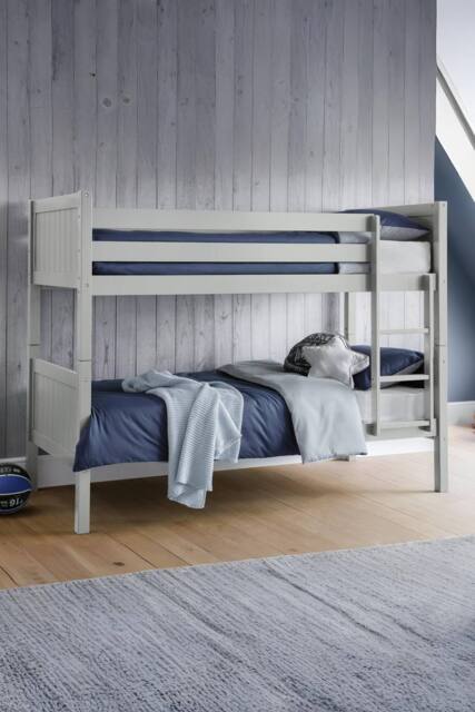 Julian Bowen Bella Bunk Bed in Grey - Size: Single - image 1