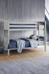 Julian Bowen Bella Bunk Bed in Grey - Size: Single - thumbnail 1
