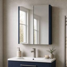 Balterley Winshill Mirror - Blue - 600mm - thumbnail 4