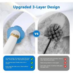 SPETLEK Disposable Toilet Brush & Holder Set Toilet Bowl Cleaning System in White - thumbnail 6