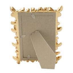 "Hestia Butterfly Design Resin Photo Frame 4"" x 6"" in Gold" - thumbnail 4