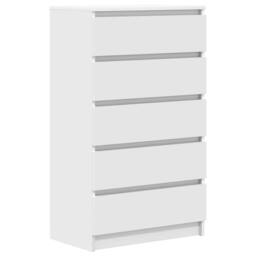 Berkfield Home Drawer Cabinet White 60x36x103 cm Engineered Wood - Size: 60 x 36 x 103 cm - thumbnail 1