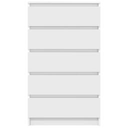 Berkfield Home Drawer Cabinet White 60x36x103 cm Engineered Wood - Size: 60 x 36 x 103 cm - thumbnail 4