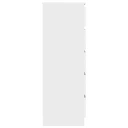 Berkfield Home Drawer Cabinet White 60x36x103 cm Engineered Wood - Size: 60 x 36 x 103 cm - thumbnail 5