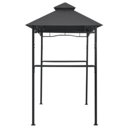 Berkfield Home BBQ Gazebo 240x150x255 cm Anthracite Steel in Black - Size: 240 x 150 x 255 cm - thumbnail 4