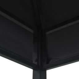Berkfield Home BBQ Gazebo 240x150x255 cm Anthracite Steel in Black - Size: 240 x 150 x 255 cm - thumbnail 5