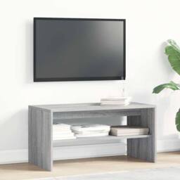 Berkfield Home TV Cabinet Grey Sonoma 80x40x40 cm Engineered Wood - Size: 80 x 40 x 40 cm - thumbnail 1