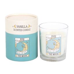 Something Different The Moon Vanilla Vintage Tarot Scented Candle in Teal - thumbnail 3