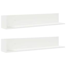 Berkfield Home Decorative Wall Shelves 2 pcs White 100x16.5x16.5 cm Engineered Wood - thumbnail 3