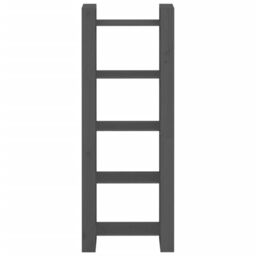 Berkfield Home Book Cabinet/Room Divider Grey 60x35x160 cm Solid Wood - Size: 60 x 35 x 160 cm - thumbnail 3