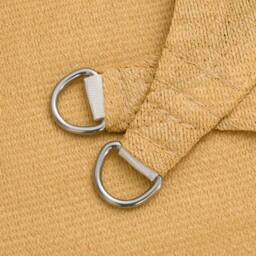 Berkfield Home Sunshade Sail 160 g/m¬≤ Trapezium Light Grey 3/4x3 m HDPE in Tan - thumbnail 6
