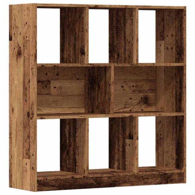 Berkfield Home Book Cabinet Old Wood 97.5x29.5x100 cm Engineered Wood in Brown - image 1