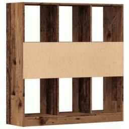 Berkfield Home Book Cabinet Old Wood 97.5x29.5x100 cm Engineered Wood in Brown - thumbnail 7