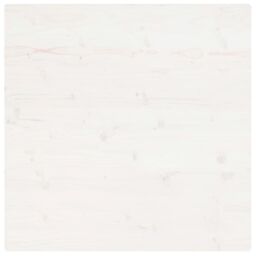 Berkfield Home Table Top White 70x70x2.5 cm Solid Wood Pine Square - thumbnail 4