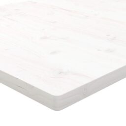 Berkfield Home Table Top White 70x70x2.5 cm Solid Wood Pine Square - thumbnail 5