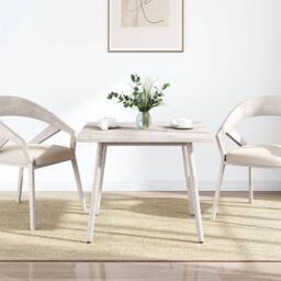 Berkfield Home Table Top White 70x70x2.5 cm Solid Wood Pine Square - thumbnail 2