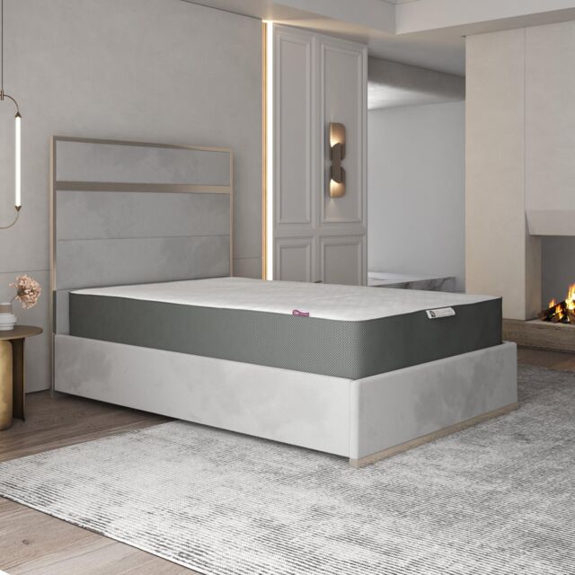 DS Living Reve Gel Flex Pocket Gel Foam Mattress in Mid Grey - Size: Single - image 1