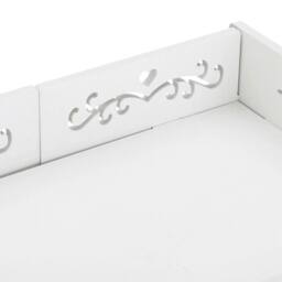 FORGEVIO White Wooden Shoe Storage Cabinet with Door, Freestanding Footwear - thumbnail 3