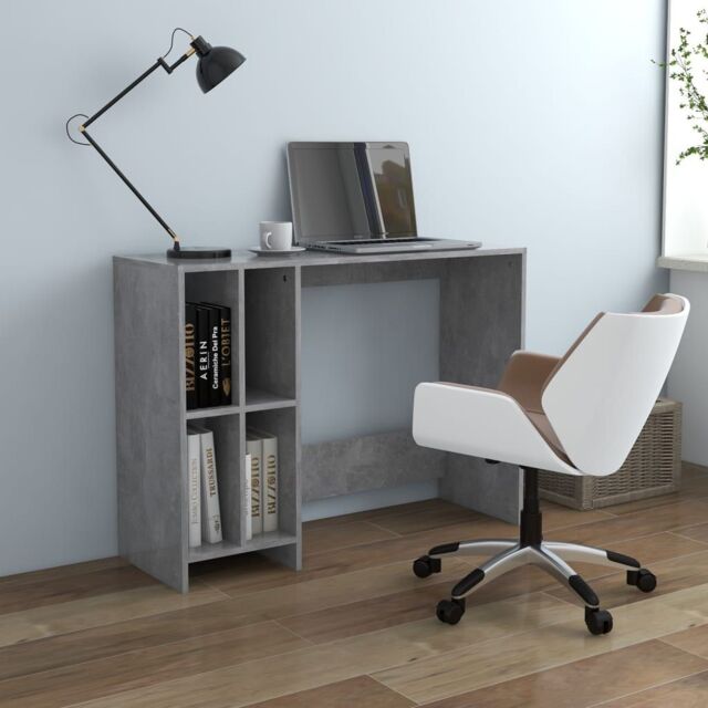 Berkfield Home Notebook Desk Concrete Grey 102.5x35x75 cm Engineered Wood - image 1
