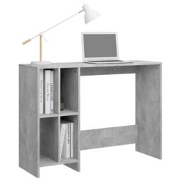 Berkfield Home Notebook Desk Concrete Grey 102.5x35x75 cm Engineered Wood - thumbnail 5