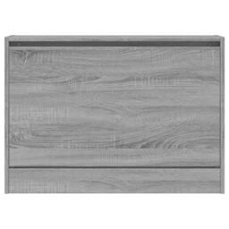 Berkfield Home Shoe Cabinet Grey Sonoma 80x21x57 cm Engineered Wood - Size: 80 x 21 x 57 cm - thumbnail 5