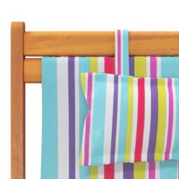 Berkfield Home Folding Beach Chairs 2 pcs Multicolour Fabric - thumbnail 8