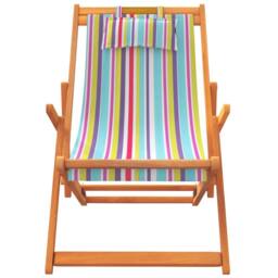 Berkfield Home Folding Beach Chairs 2 pcs Multicolour Fabric - thumbnail 4