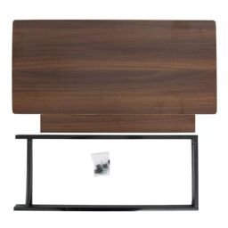 VOGREX Computer Desk Laptop Pc Study Table Home Office Desk Furniture Workstation Table in Brown - Size: 100 cm x 80 cm - thumbnail 8