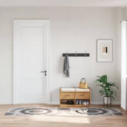 Berkfield Home Rug Washable 80x150 cm Multicolour Anti Slip - Size: 100 cm diameter - thumbnail 2