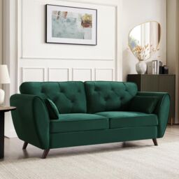 Home Detail Mona 3 Seater Sofa in Green - thumbnail 1