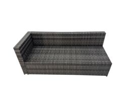 Fimous 9 Seater Rattan Corner Sofa Sets with 3 Footstools Dark Grey Mixed - thumbnail 4