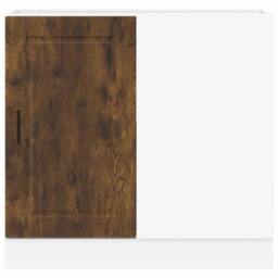 Berkfield Home Kitchen Base Cabinet Porto Smoked Oak Engineered Wood in Brown - thumbnail 4