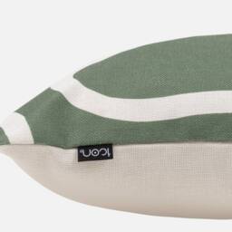 icon Kyoto Fabric Scatter Cushion 4x Green Stripe 43x43cm - Size: 43 cm x 43 cm - thumbnail 4
