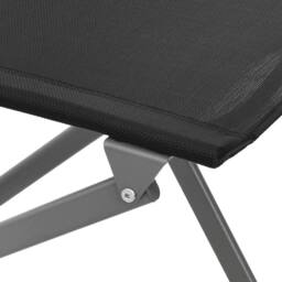 Berkfield Home Folding Outdoor Chairs 2 pcs Black Steel & Textilene - thumbnail 8