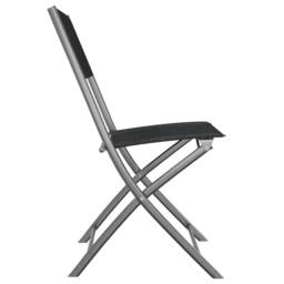 Berkfield Home Folding Outdoor Chairs 2 pcs Black Steel & Textilene - thumbnail 5