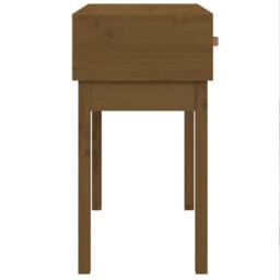 Berkfield Home Console Table Honey Brown 76.5x40x75 cm Solid Wood Pine - thumbnail 5