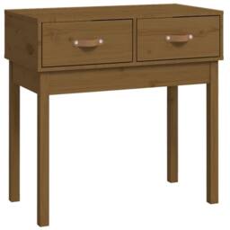 Berkfield Home Console Table Honey Brown 76.5x40x75 cm Solid Wood Pine